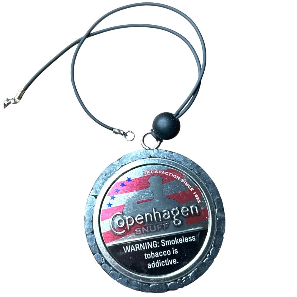 Car Freshie Copenhagen Lid with White Sandalwood and Smoke Fragrance 3"